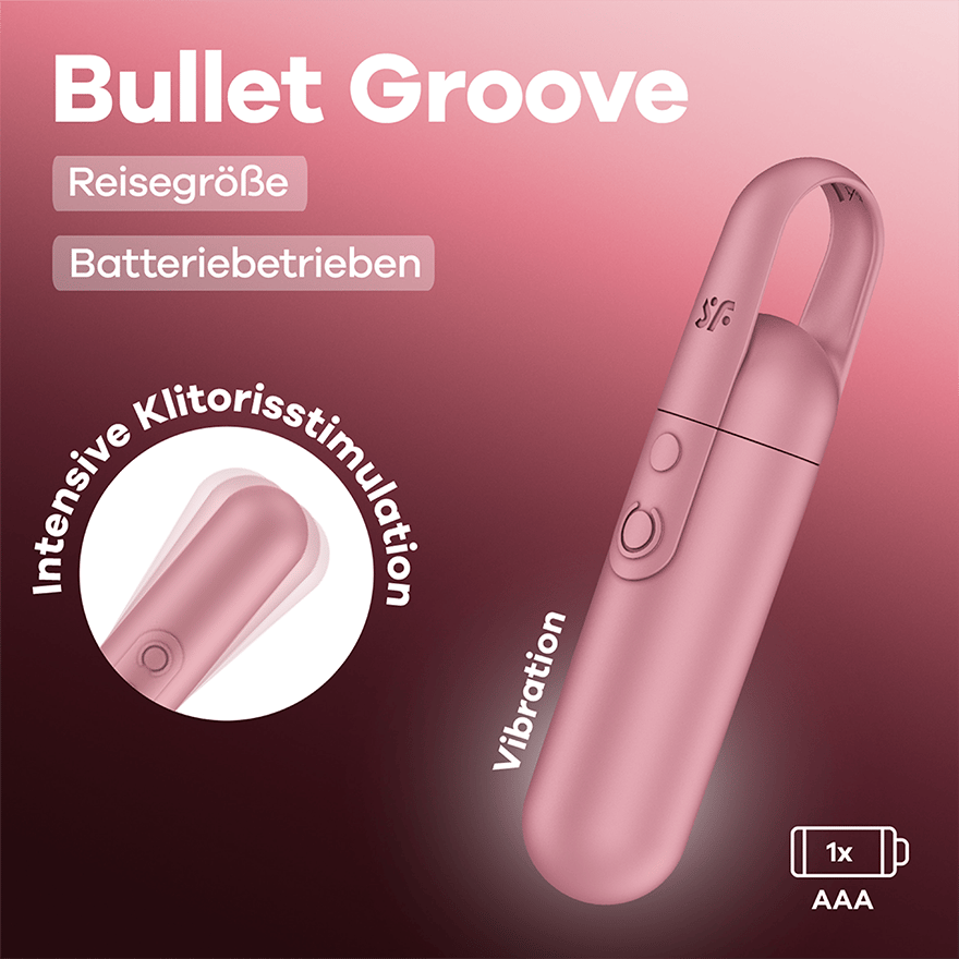 Satisfyer Bullet Groove - Batteriebetrieben | Mini Vibratoren | Vibratoren  | Produkte