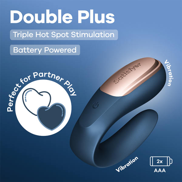 Satisfyer Double Plus - Battery Powered