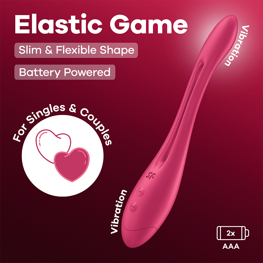 Satisfyer Elastic Game - Battery Powered | Multi Vibrator | Sex toys for  Couples | Products