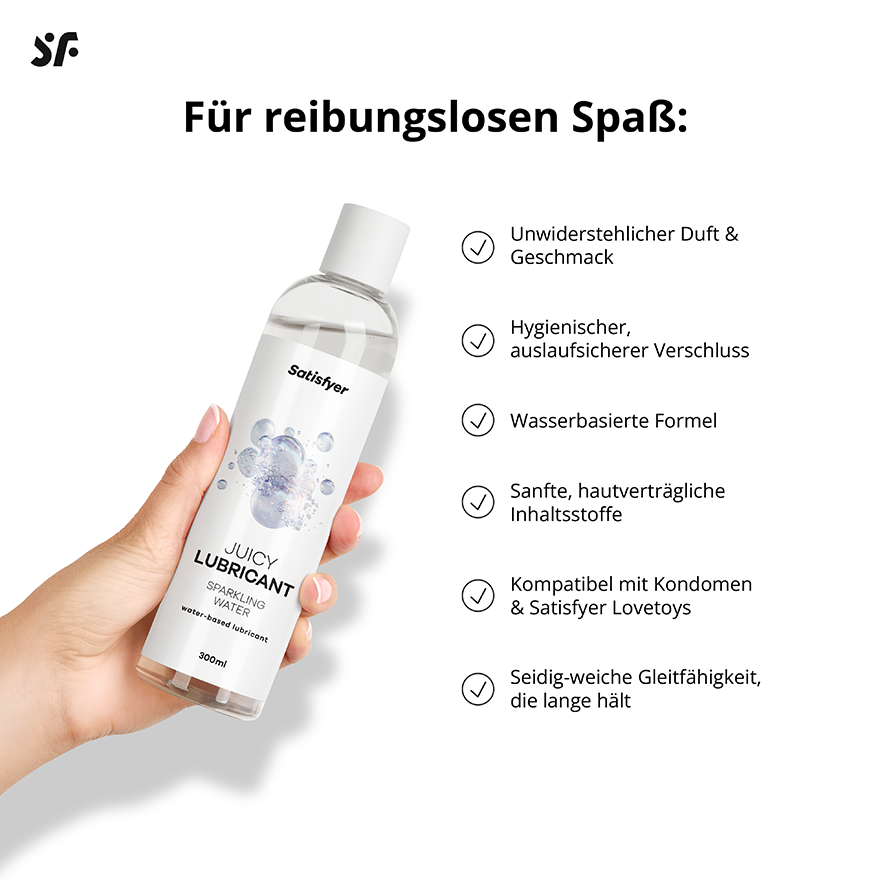 Satisfyer Gleitgel auf Wasserbasis Sparkling Water | Gleitgel | Produkte