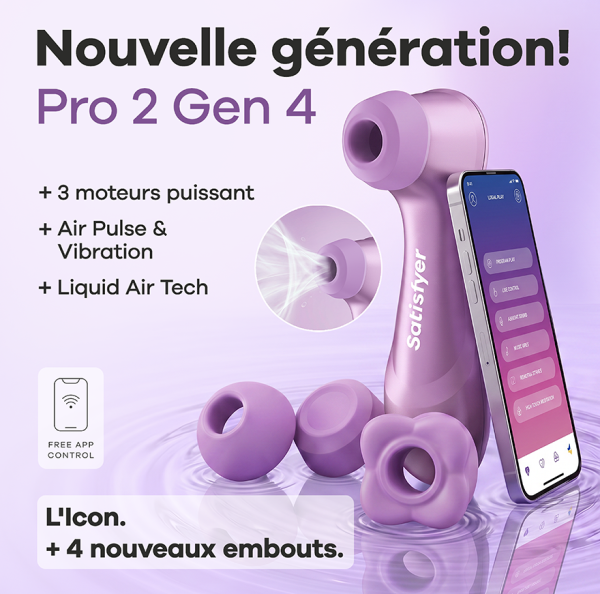 Satisfyer Pro 2 Generation 4 Connect App, Amethyst