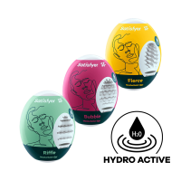 Набор мастурбаторов-яиц, 3 шт. — Riffle, Bubble, Fierce Набор мастурбаторов-яиц, 3 шт. — Riffle, Bubble, Fierce