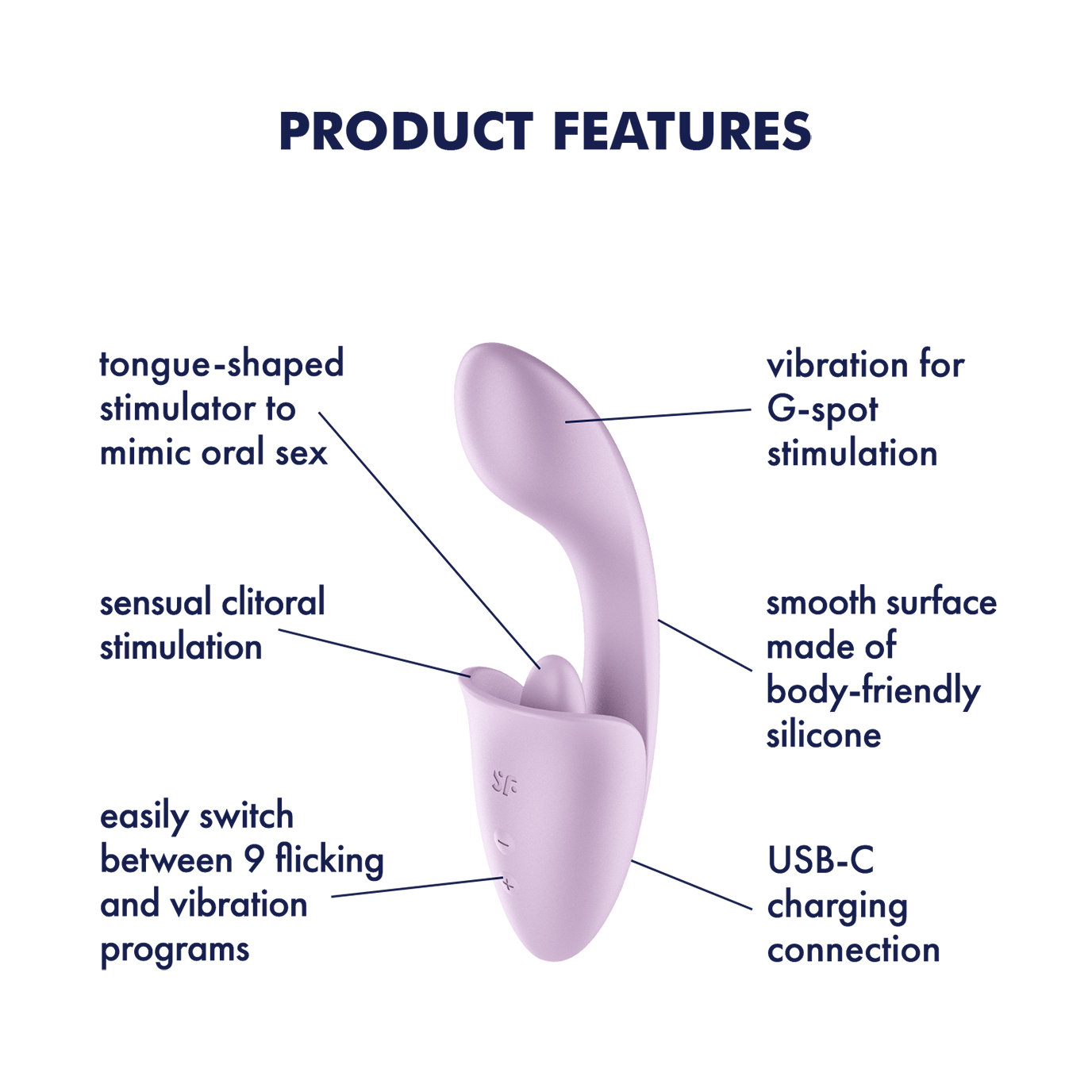 tongue shaped vibrator Tip Tingler Silicone Rechargeable Tongue Shaped Vibrator main image 0