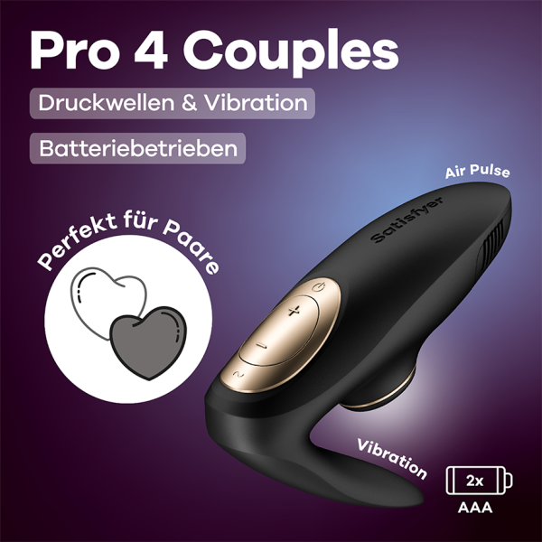 Satisfyer Pro 4 Couples - Batteriebetrieben