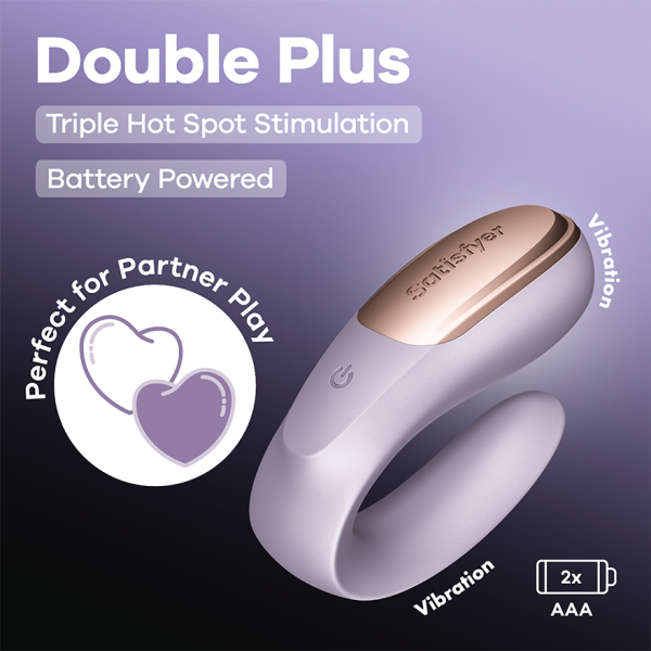 Satisfyer Double Plus - Battery Powered
