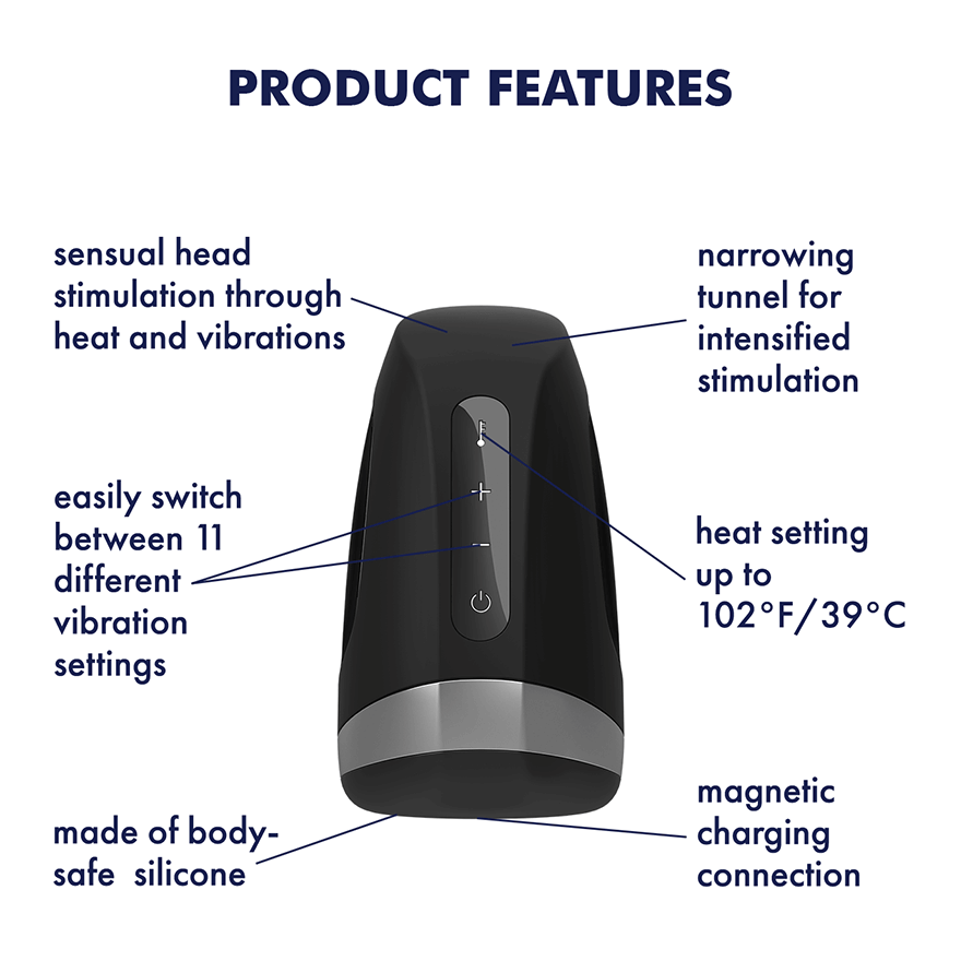 Men Heat Vibration Masturbator | Satisfyer UK
