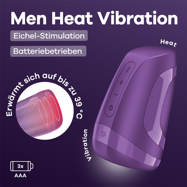 Satisfyer Men Heat Vibration - batteriebetrieben