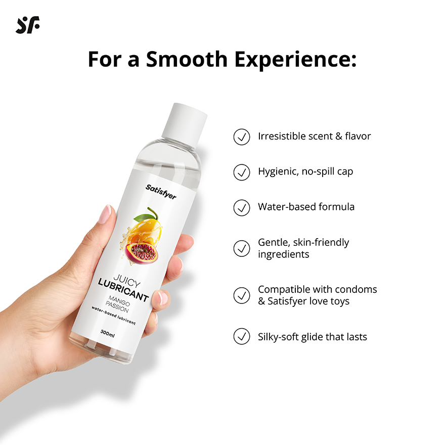 Satisfyer water-based lube Mango & Passion | Lubricants | Products |  Satisfyer MT