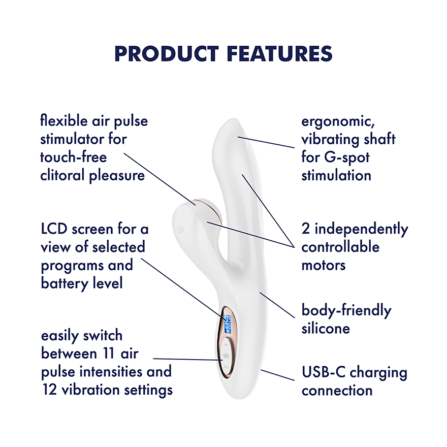 Pro+ G-Spot Generation 2 Vibrator and Clit-Sucker | Satisfyer MT Pro+ G-Spot Generation 2 Vibrator and Clit-Sucker | Satisfyer MT