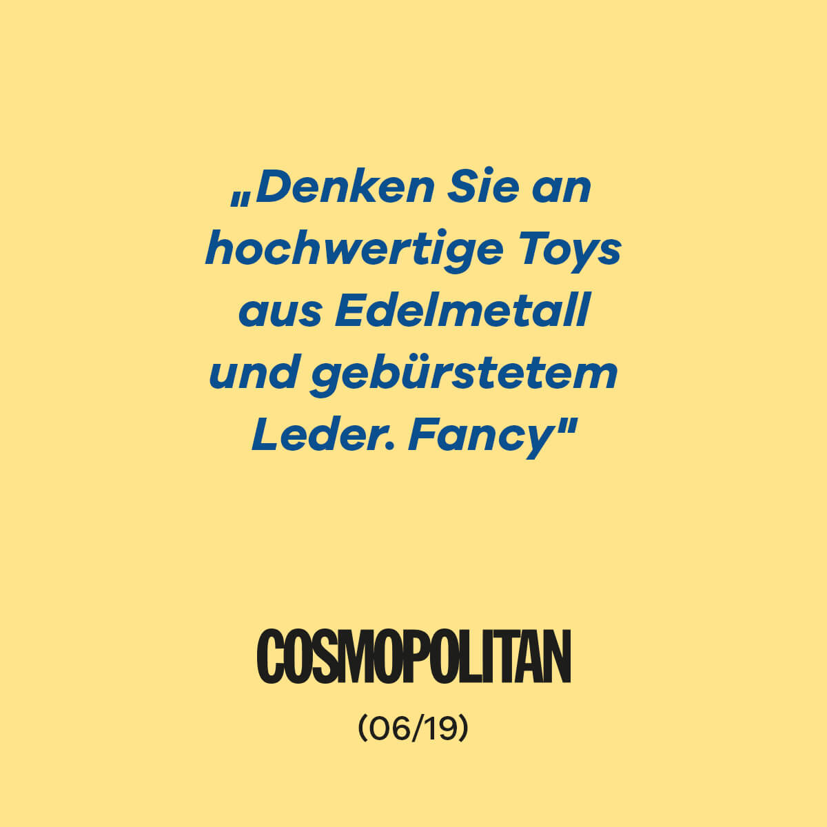 Satisfyer cosmopolitan Magazin Bewertungen