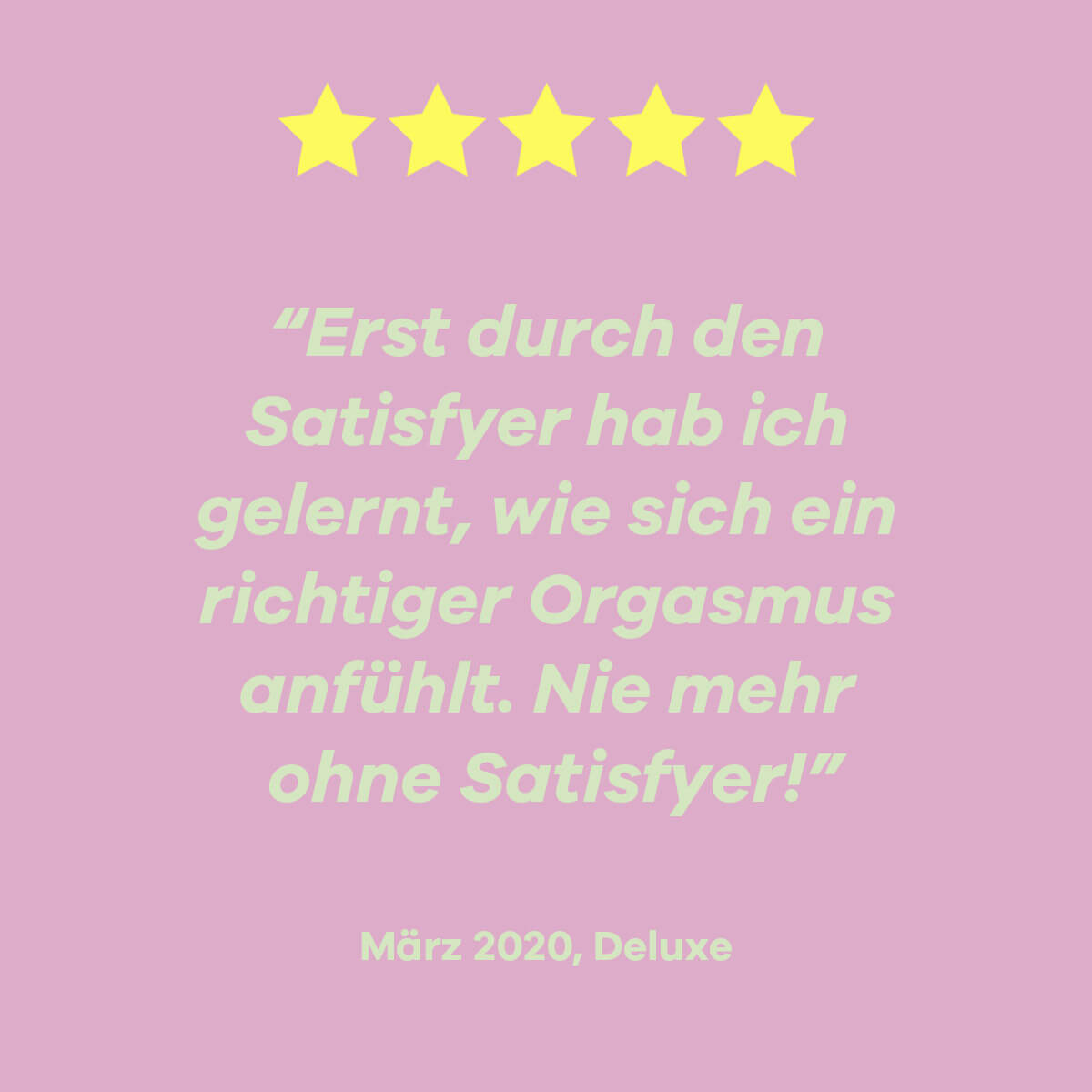 Satisfyer Deluxe Kundenbewertungen