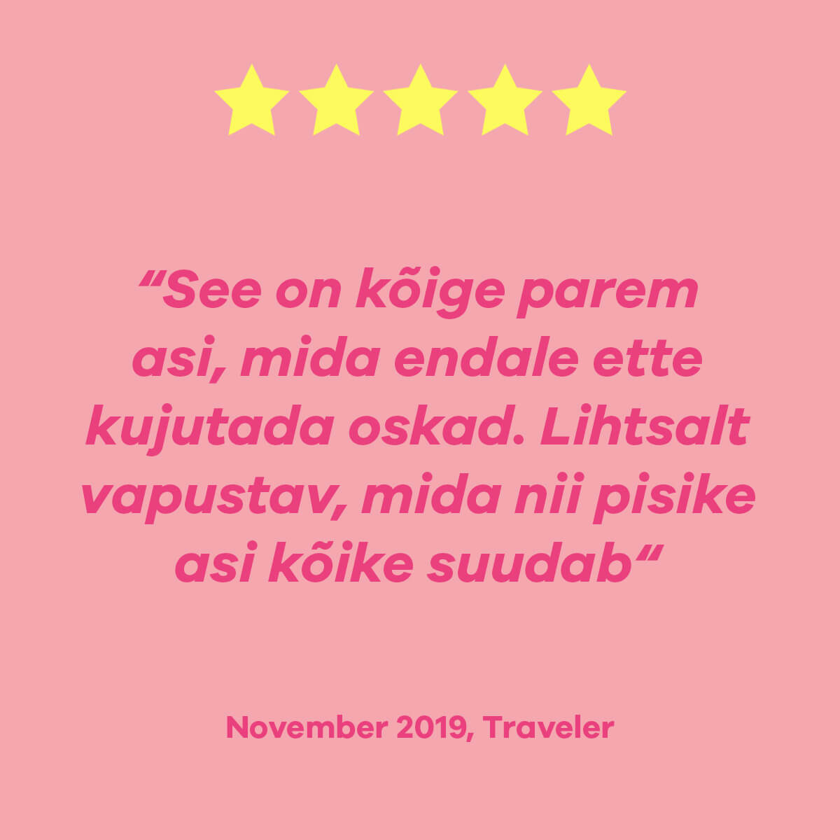 Satisfyer Traveler Klientide-hinnangud