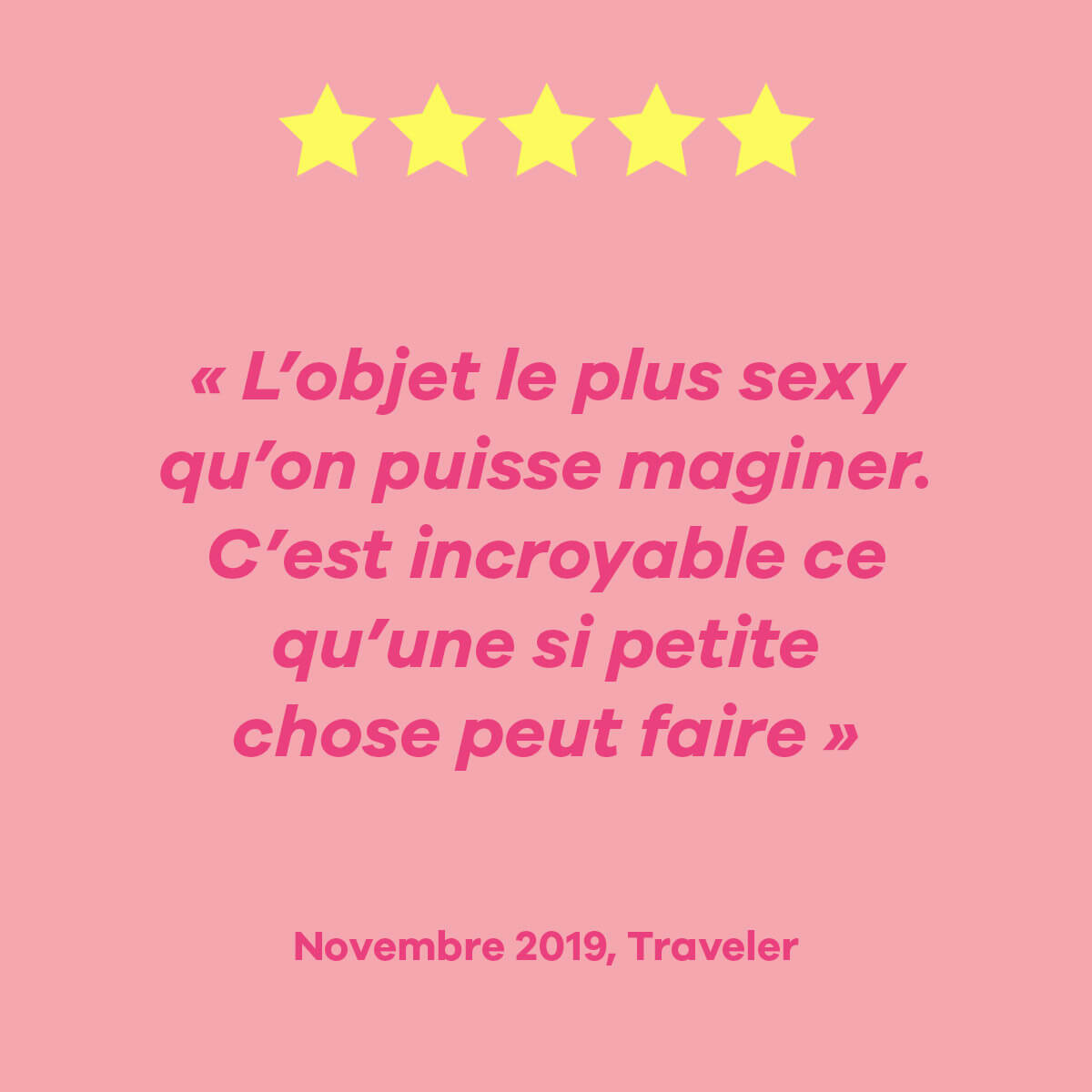 Satisfyer Traveler Avis des Clients